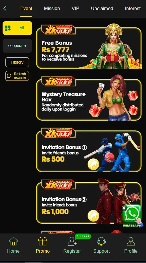 xk777 game apk rewards abd bonus
