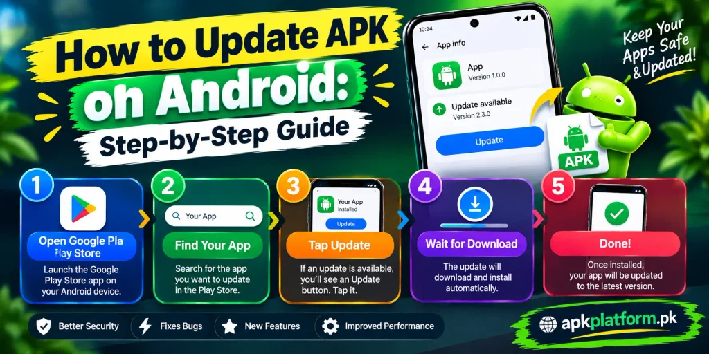 how to update APK