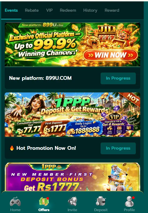 1PPP Game rewards and bonus