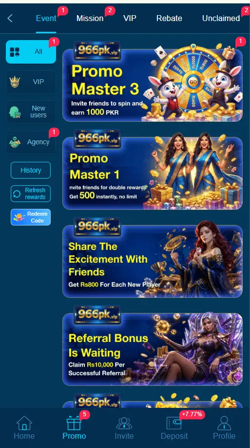 966PK Game APK rewards and bonus