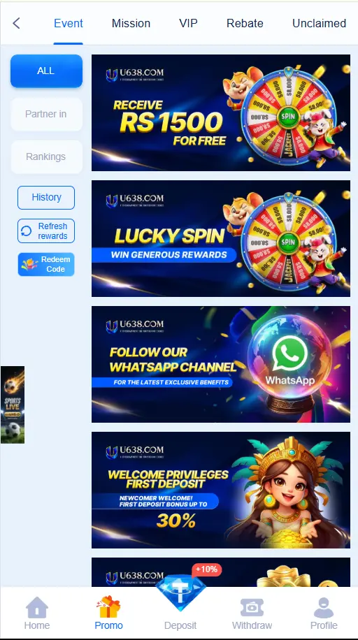 U5733 Game APK rewards and bonus
